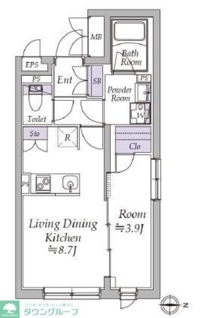 アトリオフラッツ日暮里の物件間取画像